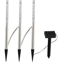 Harms Import LED Solar Außenbereich Steck 3er Set Lampen