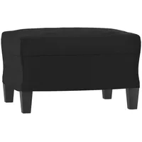 VidaXL Fußhocker Schwarz 60x50x41 cm Kunstleder