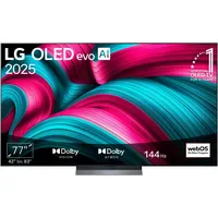 LG OLED77C5ELB 77" 4K OLED evo AI Smart TV