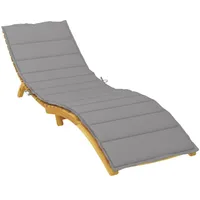 VidaXL Sonnenliegen-Auflage Grau 200x70x3 cm Oxford-Gewebe