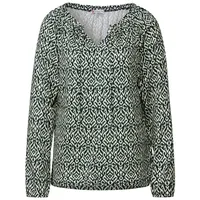 STREET ONE 'Bedrucktes Raglan Shirt' Grün | Gr.: 36