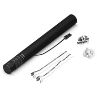 Magic FX MagicFX Elektrische Streamerkanone, 50cm Weiß+Silber