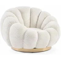 BIZZOTTO Drehsessel Florel aus Boucle-Stoff, Natur