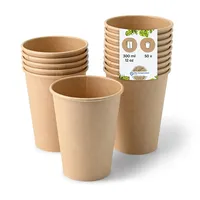 BIOZOYG Pappbecher 50 Stück 300 ml / 12 oz,