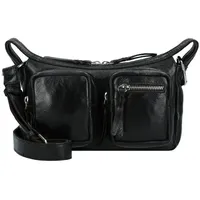 TASCHENDIEB WIEN Salvatorgasse Umhängetasche Leder 24 cm schwarz