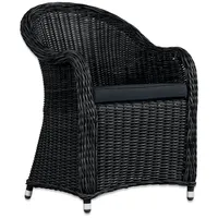 CASANOVA Gartenstuhl KETA (BHT 59x87x72 cm) schwarz - BHT