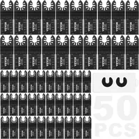 Vevor 50x Sägeblatt Multifunktionswerkzeug 9x3,4cm Oszillierwerkzeug Hochkohlenstoffstahl (HCS) Schnellwechselschnittstelle