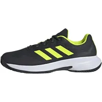 Adidas Herren Gamecourt 2.0 Tennis Shoes Tennisschuhe, Carbon/Lucid Lemon/FTWR