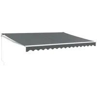 VidaXL Markise Einziehbar Anthrazit 4,5x3 m Stoff und Aluminium