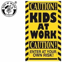 Corvus A750414 - Kids-at-Work, Schild 'Caution! Kids at Work',