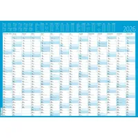 Zettler Jahresplaner 14 Monate foliert 2026 - Plakat-Kalender 86x61