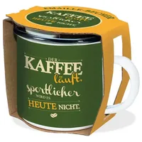 Trötsch Verlag Trötsch Emaille Becher Kaffee läuft