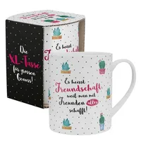 SHEEPWORLD XL-Tasse mit Kaktus "Freundschaft"