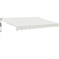 VidaXL Elektrische Markise mit Kurbel Creme 3x2,5 m -