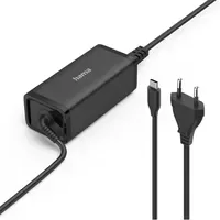 Hama USB-C Euro-Stecker Notebook-Netzteil Universal, 5 - 20 Volt