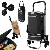 24move 24MOVE® Einkaufstrolley ALEGRE 3in1 Trolley faltbarer Einkaufswagen mit