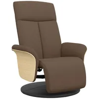 VidaXL Relaxsessel mit Fußteil Braun Stoff