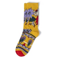 Thalia Socken Frida Kahlo „Flowers“, gelb, Gr. 35-38