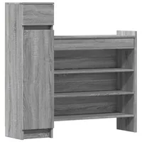 VidaXL Schuhschrank Grau Sonoma 100,5x28x100 cm Holzwerkstoff