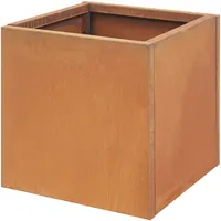 Casa.pro Pflanzkübel Vaargel 50x50x50 cm Stahl Edelrost