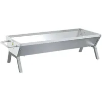 VidaXL Grill Silbern 118x42x30,5 cm