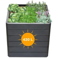 YourSol Ergo Quadro L 75 Hochbeet Wood mit Flora