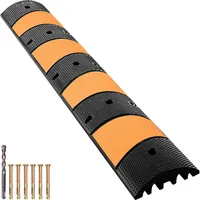 Vevor Kabelbrücke, Überfahrschutz Rampe mit 2 Kanälen 185x31x5,5cm bis
