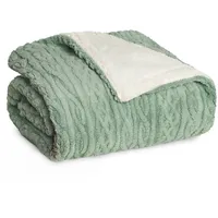 Blumtal Kuscheldecke, Grün, Sonoma Eiche, Textil, Rechteckig, 220x240 cm