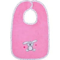 Wörner Frottier Lätzchen Hase in rosa/weiß | Gr.: onesize