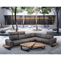 Gartentrends Gartenlounge-Set >Zanzibar< (3er-Set) Lounge 304x79/83,5x256cm, Tiche 102x35x80cm /