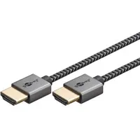 PRO Goobay Slim High-Speed-HDMI Kabel - 5m - Grau