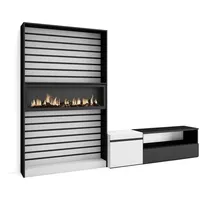 SKRAUT HOME Wohnzimmer-TV-Schrank, Wohnzimmer-Wandsystem, 260x35x186cm, Für TVs bis 65“,