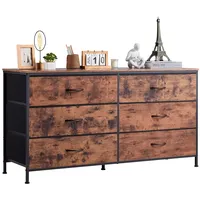 Vevor Kommode mit 6 Schubladen, TV-Ständer mit Stauraum, Schrankschubladen