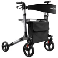 Weinberger Aluminium Rollator 3-fach faltbar leicht, kompakt Griffhöhe 79-91,5