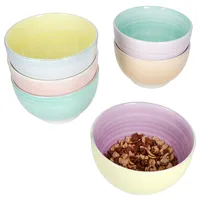 Mambocat Pastello 6er Set Müslischale Ø14cm 500ml bunte Dessert-Schüssel