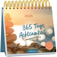 ArsEdition Postkartenkalender 365 Tage Achtsamkeit 2026