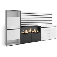 SKRAUT HOME Schuhkipper, Weiß, Holzwerkstoff, Rechteckig, 274x145x35 cm, Garderobe,