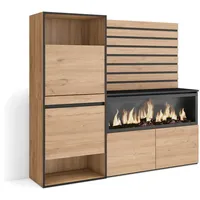 SKRAUT HOME Sideboard, Schrank, Buffet, Ablage, 167x35x145 cm, Schlafzimmer,