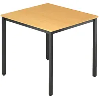 Bümö Multifunktionstisch 80 x 72 x 80 cm Buche/schwarz