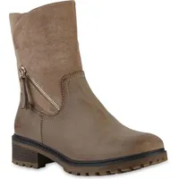 VAN HILL Klassische Stiefeletten in Khaki