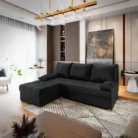 Masseno Ecksofa RITA mit Schlaffunktion L-Form, Sofa mit Bettkasten,