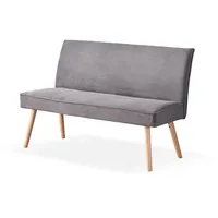 B&D home Dubi Möbel Sitzbank, Anthrazit, Textil, 140x90x63 cm,