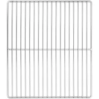 VidaXL Grillrost 40 x 35 cm Edelstahl weiß