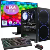 Gamemax MegaDeal Gaming-PC-Set Black Hole (inkl. Maus, Tastatur), Windows