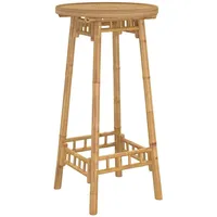 VidaXL Garten-Bartisch Rund Ø55x100 cm Bambus