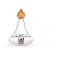 Nature's Design Karaffe Alladin mit Edelsteinfach und Kronenstöpsel Olivenholz