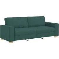 VidaXL Sofa 3-Sitzer Dunkelgrün 220 x 78 x 84