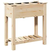 VidaXL Pflanzkasten mit Rankgitter 71x37x76 cm Massivholz Tanne