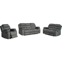 Hti-Living Sofagarnitur Grau Kirwall