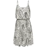 S.Oliver Sommerkleid Damen creme-schwarz Gr.46
